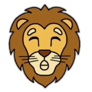 🦁 emoji Lion🦁 Telegram sticker 23 of 24