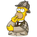 🤔 emoji Homer Simpson Telegram sticker 12 of 40