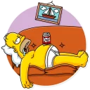 🤕 emoji Homer Simpson Telegram sticker 16 of 40