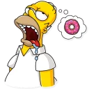 🤤 emoji Homer Simpson Telegram sticker 7 of 40
