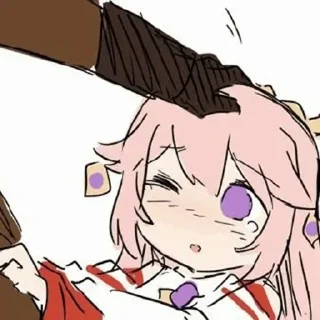 🍡 emoji Яэ Мико няшк Telegram sticker 24 of 41