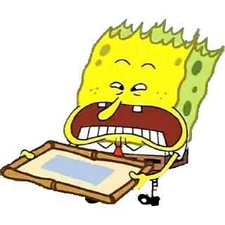 😚 emoji SpongeBob @TVstickers Telegram sticker 12 of 32