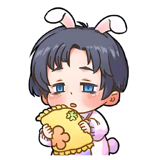 😴 emoji Кролик-кун @nyasticks Telegram sticker 16 of 33
