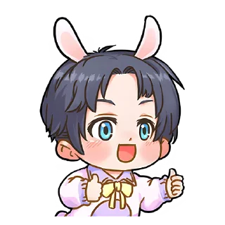 👍 emoji Кролик-кун @nyasticks Telegram sticker 20 of 33