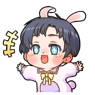 🥳 emoji Кролик-кун @nyasticks Telegram sticker 5 of 33