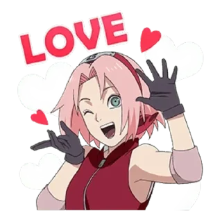😣 emoji Sakura Haruno Telegram sticker 24 of 40