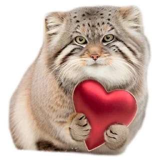 ❤️ emoji Everyday Manul @animalplantspb Telegram sticker 13 of 35