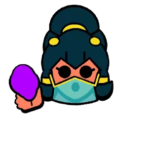 😶 emoji Shelly Pins @BrawlStarsStik Telegram sticker 16 of 22