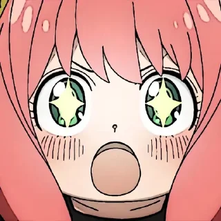🤩 emoji Семья шпиона @anime_sticks Telegram sticker 6 of 20