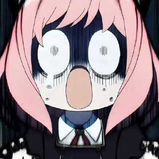 😨 emoji Семья шпиона @anime_stickerr Telegram sticker 9 of 20