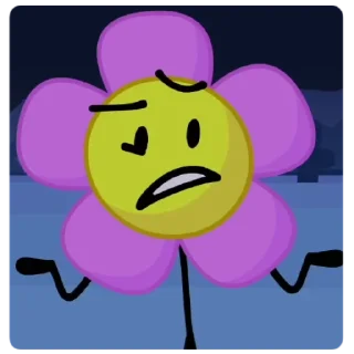 Sticker from BFDI - Flower! | @tavloi