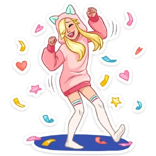 💃 emoji Лина - @stickers_vk Telegram sticker 15 of 48