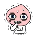 😰 emoji Peach🍑by @mlOobot Telegram sticker 6 of 104