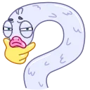🤔 emoji Long Goose Telegram sticker 8 of 33