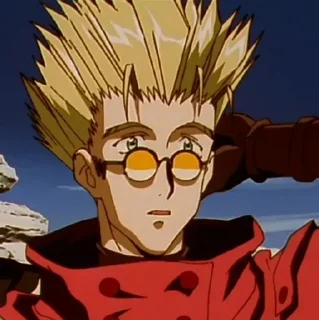 😯 emoji trigun @miasouni Telegram sticker 6 of 120