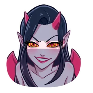 😈 emoji Дьяволица Telegram sticker 9 of 27