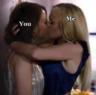 👩‍❤️‍💋‍👩 emoji Hot women slaying Telegram sticker 20 of 96