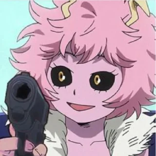 🔫 emoji ✨💕Mina Ashido💕✨ Telegram sticker 7 of 70