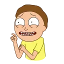 ☝️ emoji Rick and Morty Telegram sticker 10 of 30