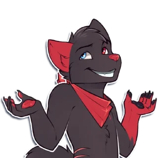🤔 emoji Stealth The Fox Telegram sticker 22 of 106