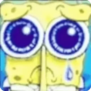 🌟 emoji spongebob crying animated Telegram sticker 6 of 9