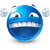 🥳 emoji Blue Emoji | @cesdy Telegram sticker 18 of 55