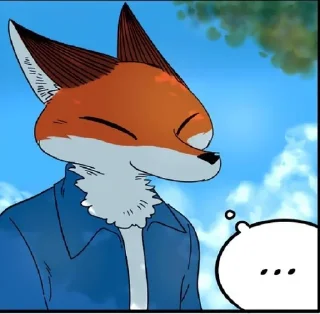 Sticker from The Loser-Fox Orange