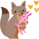 🐇 emoji Facebook Foxer Telegram sticker 24 of 44