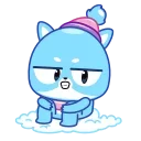 🥶 emoji Ледяной Кот от @TgSticker Telegram sticker 14 of 20