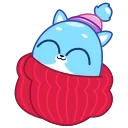 ☺️ emoji Ледяной Кот от @TgSticker Telegram sticker 20 of 20