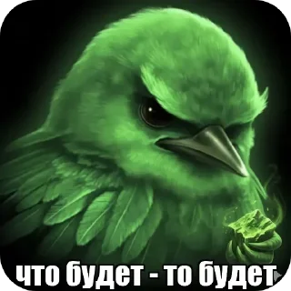 🐦 emoji Зелёные птички Telegram sticker 14 of 120