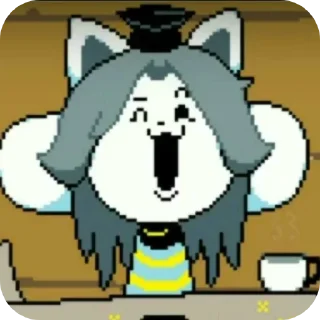 😁 emoji Temmie @AbbiStik Telegram sticker 7 of 16