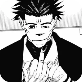 🖕 emoji Наш канал - @animeavasse Telegram sticker 3 of 27
