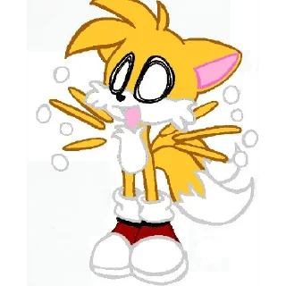 😆 emoji Tails the fox Telegram sticker 15 of 120