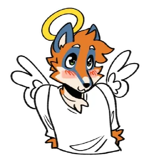 😇 emoji @kamithefox Telegram sticker 22 of 58