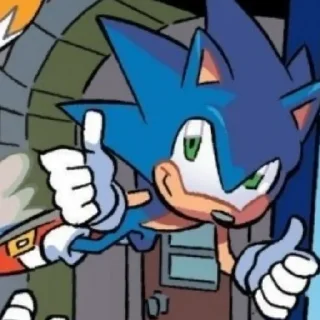 👍 emoji Sonic The Hedgehog 🦔 Telegram sticker 18 of 18