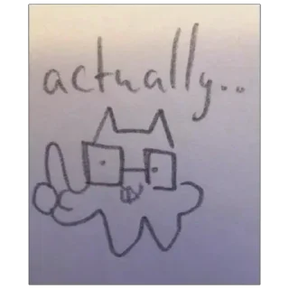 Sticker from Actually
