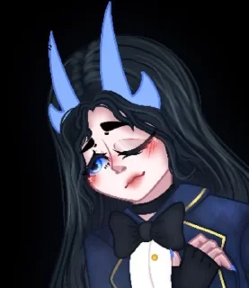 🤵‍♀️ emoji 💙 Mine грешники 💙 Telegram sticker 5 of 21