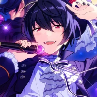 🌟 emoji !Ritsu Sakuma ◥(^ᵥᵥ^)◤ Telegram sticker 18 of 89