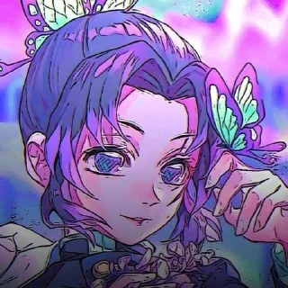 🌟 emoji ♡ - Kocho Shinobu - @Yu0Min Telegram sticker 22 of 77