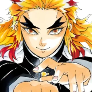 🙂 emoji 煉獄 杏寿郎 Telegram sticker 13 of 98