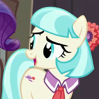 😉 emoji Coco Pommel | @MLP_AnimatedStickers Telegram sticker 4 of 17