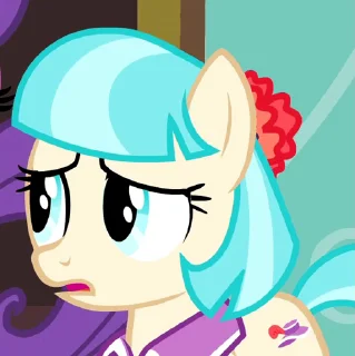 😧 emoji Coco Pommel | @MLP_AnimatedStickers Telegram sticker 6 of 17