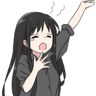 🥱 emoji Аниме тян 2 @Nyasticks Telegram sticker 15 of 41