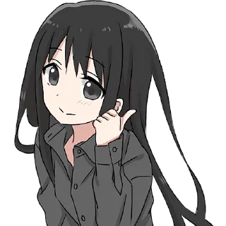 👍 emoji Аниме тян 2 @Nyasticks Telegram sticker 11 of 41