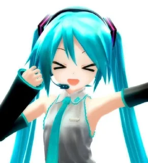 😄 emoji °•★Miku Telegram sticker 4 of 24