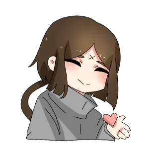 😘 emoji Ханако в стаканчике Telegram sticker 4 of 12