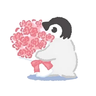 🍧 emoji ’  peeeuin ๓ @evaniwu   ♡     ˒ Telegram sticker 20 of 28
