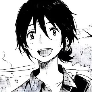 🍮 emoji ’  mio : manga ๓ @evaniwu   ♡     ˒ Telegram sticker 24 of 35