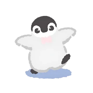 🍧 emoji ’  peeeuin ๓ @evaniwu   ♡     ˒ Telegram sticker 6 of 28